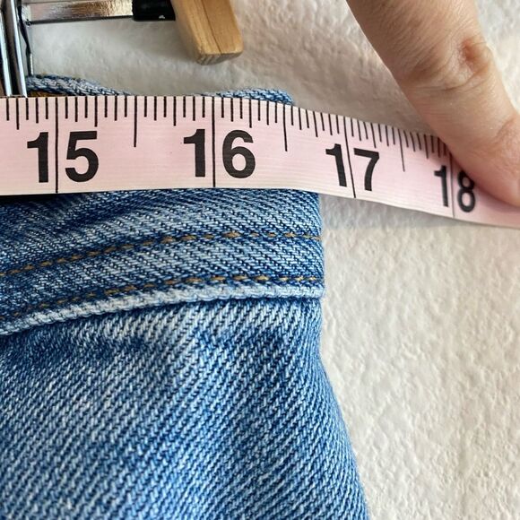 Free People We The Free Jean Maggie Straight Mid Rise Jeans Size 26 Button-Fly - Picture 10 of 12